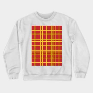 Antique Gold & Red Plaid Crewneck Sweatshirt